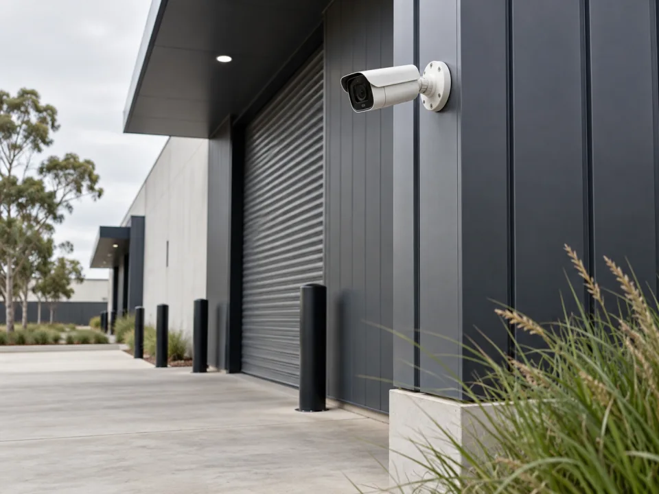 Illustrative CCTV upgrade covering an Adelaide warehouse loading area